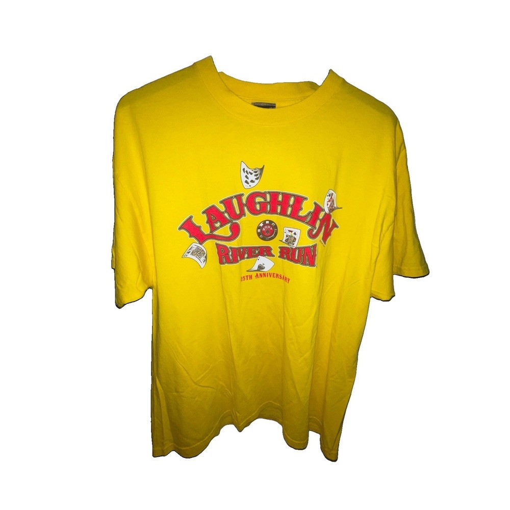 Laughlin River Run 25th Anniversary 2007 Skeleton Motorcylce Tshirt Mens XL USA